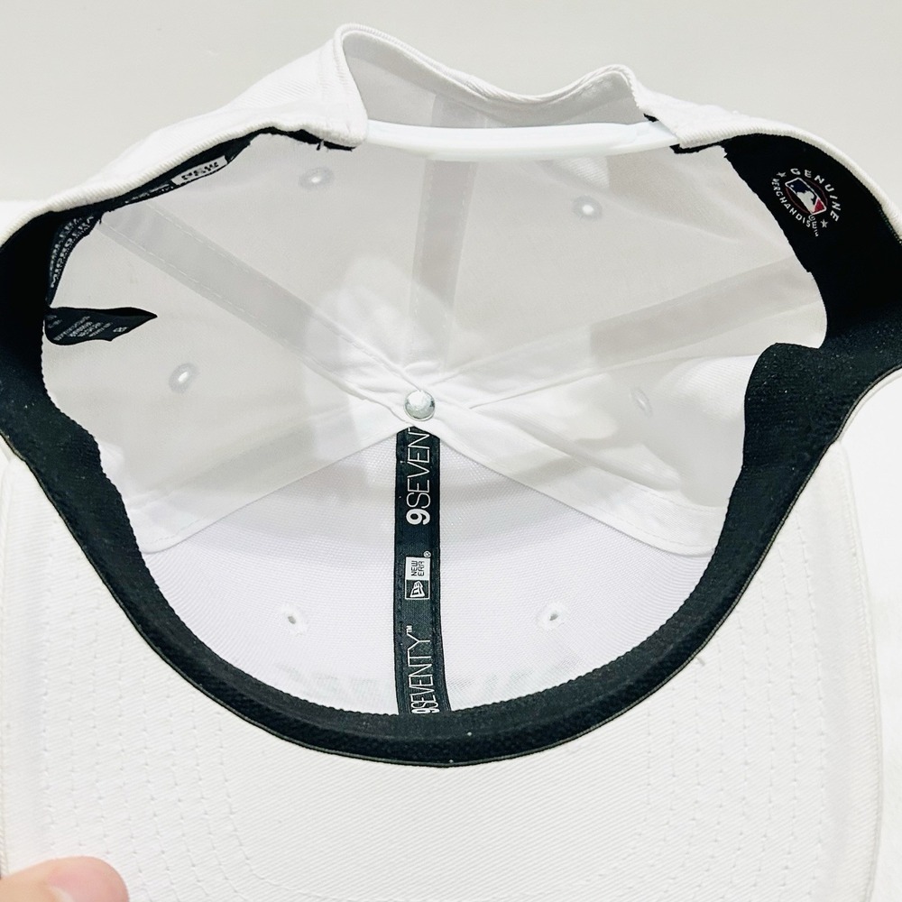 New Era Baltimore Orioles Script 9SEVENTY Stretch Snap Hat Cap Adjustable White - Picture 5 of 5